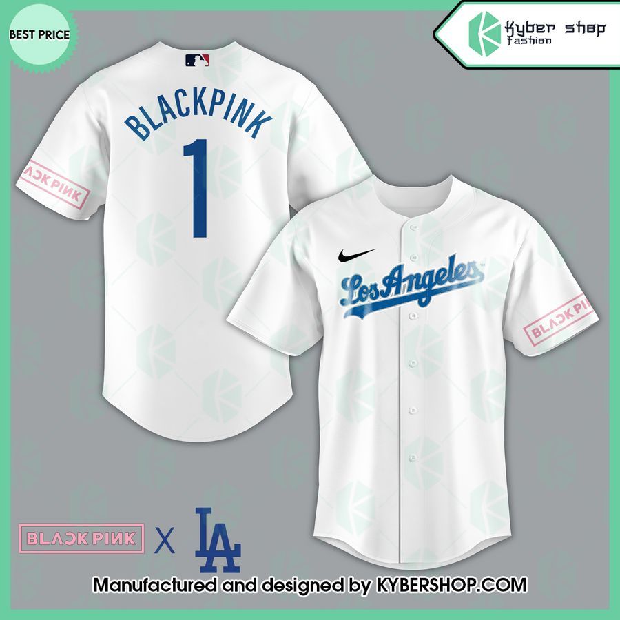 Black Pink Los Angeles Dodgers Baseball Jersey