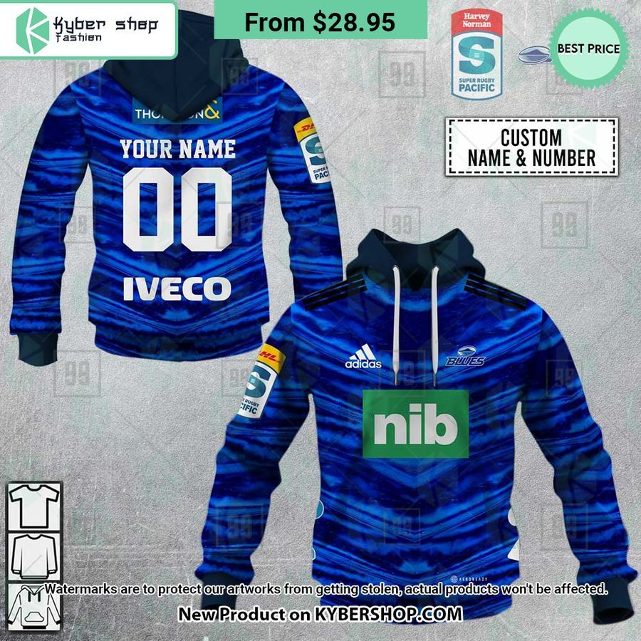 Blues Super Rugby Pacific Home Jersey CUSTOM Hoodie
