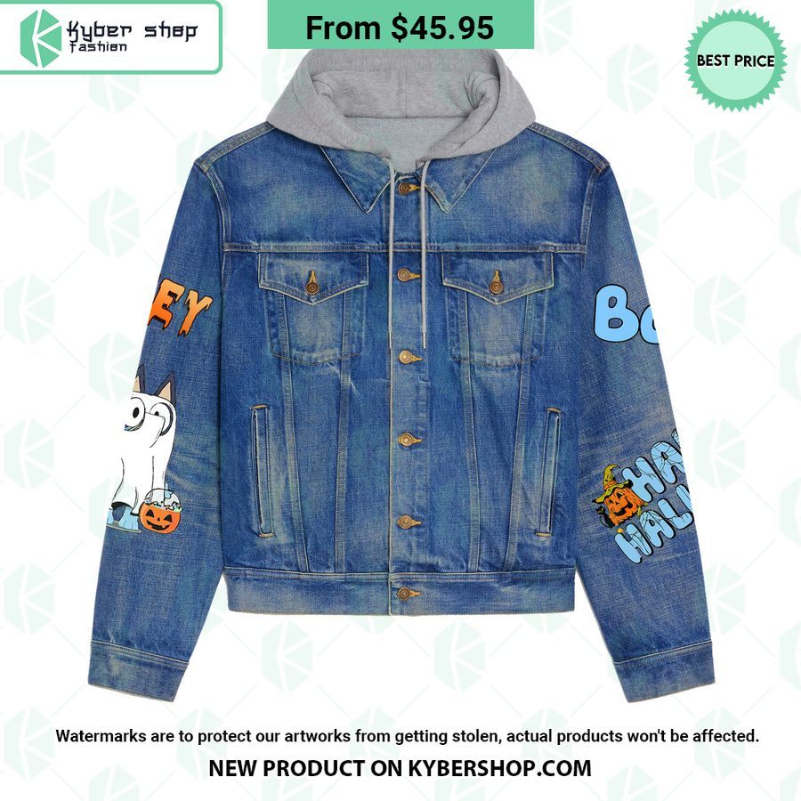 Bluey Halloween Hooded Denim Jacket