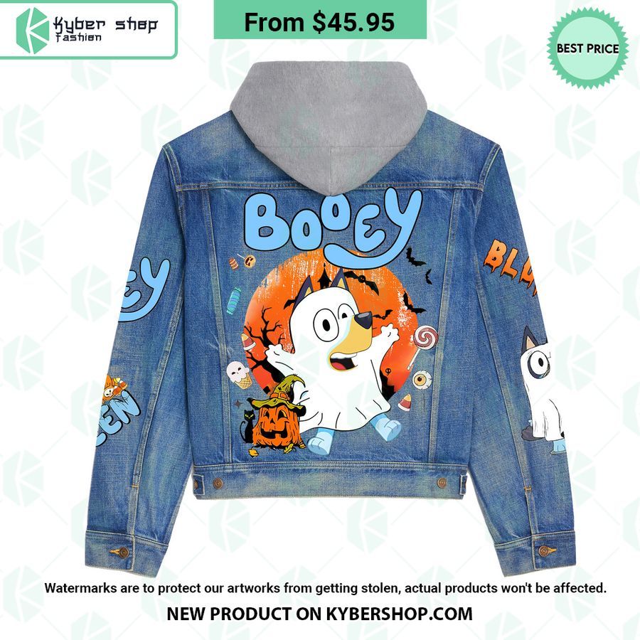 Bluey Halloween Hooded Denim Jacket