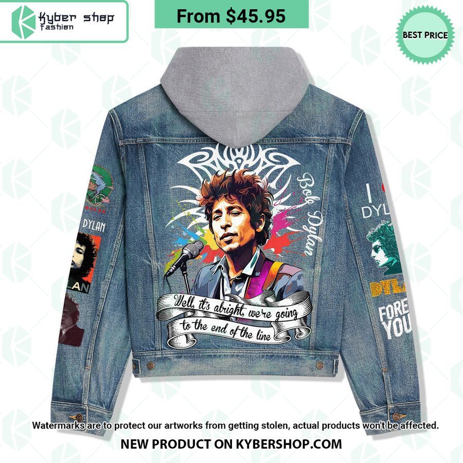 Bob Dylan Hooded Denim Jacket