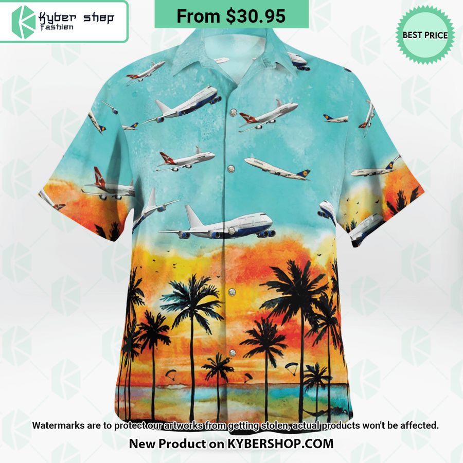 Boeing-747 Hawaiian Shirt