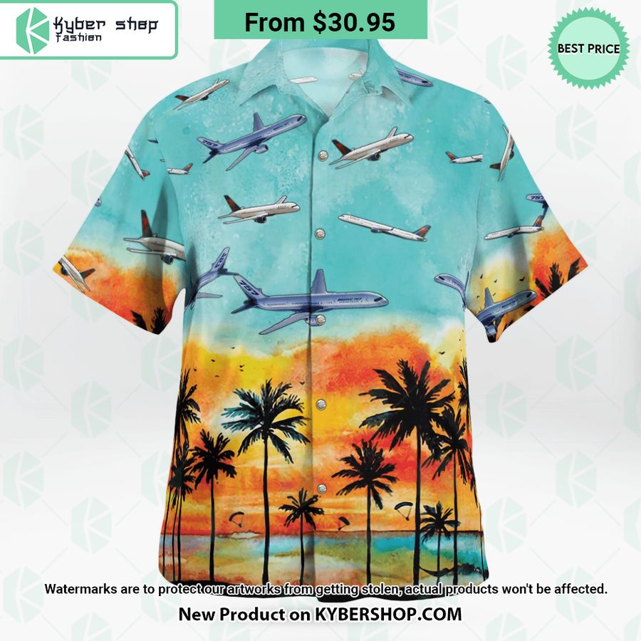 Boeing-757 Hawaiian Shirt