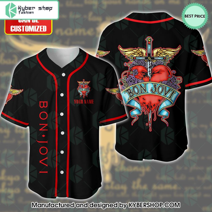 Bon Jovi CUSTOM Baseball Jersey