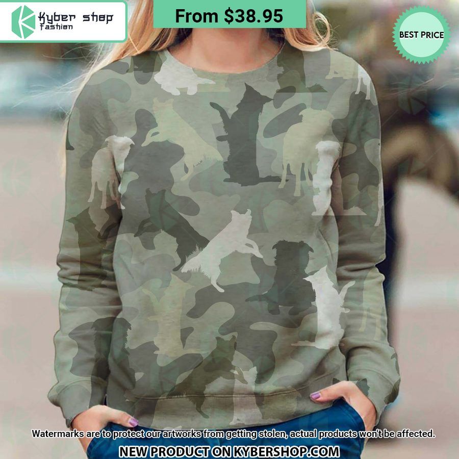 Border Collie Camo Sweatshirt