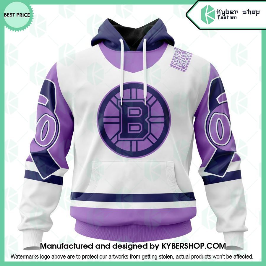 Boston Bruins 2022 Hockey Fights Cancer CUSTOM Hoodie