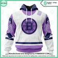 Boston Bruins 2022 Hockey Fights Cancer CUSTOM Hoodie