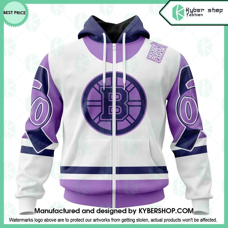 Boston Bruins 2022 Hockey Fights Cancer CUSTOM Hoodie