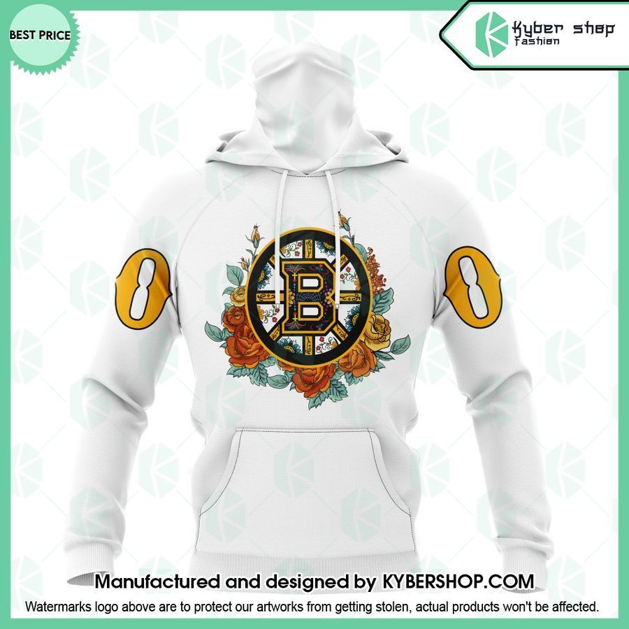 Boston Bruins Dia De Muertos CUSTOM Hoodie