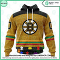 Boston Bruins Fearless Aganst Autism CUSTOM Hoodie