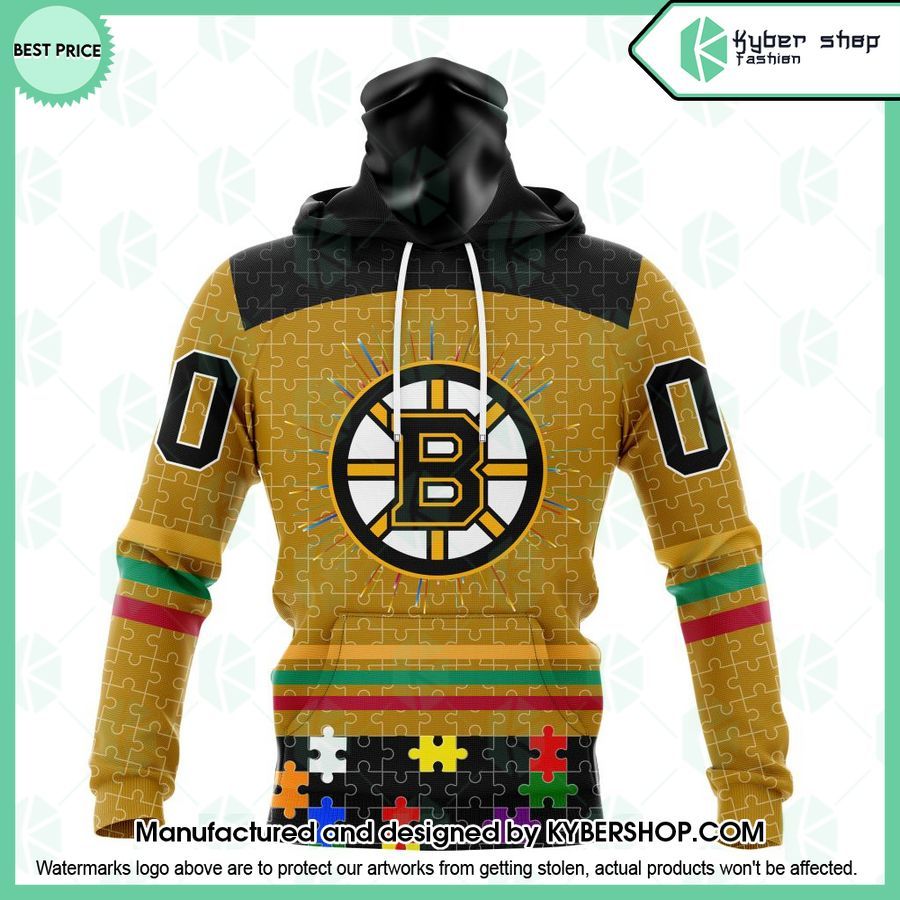 Boston Bruins Fearless Aganst Autism CUSTOM Hoodie