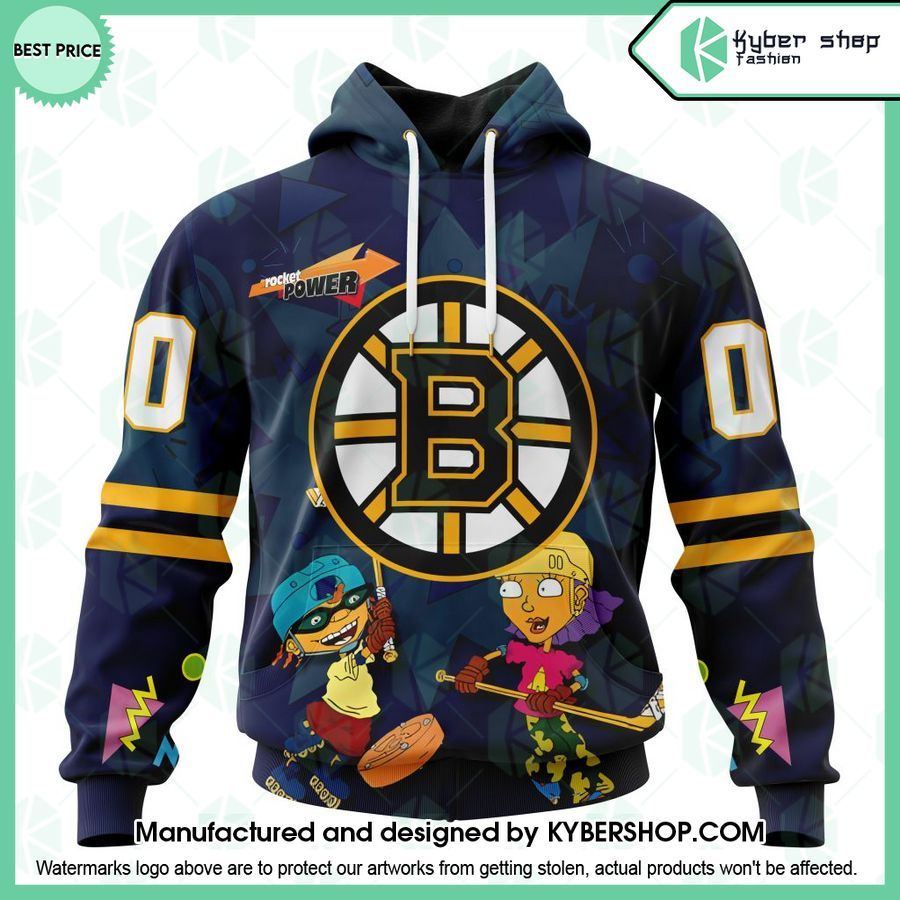 Boston Bruins For Rocket Power CUSTOM Hoodie