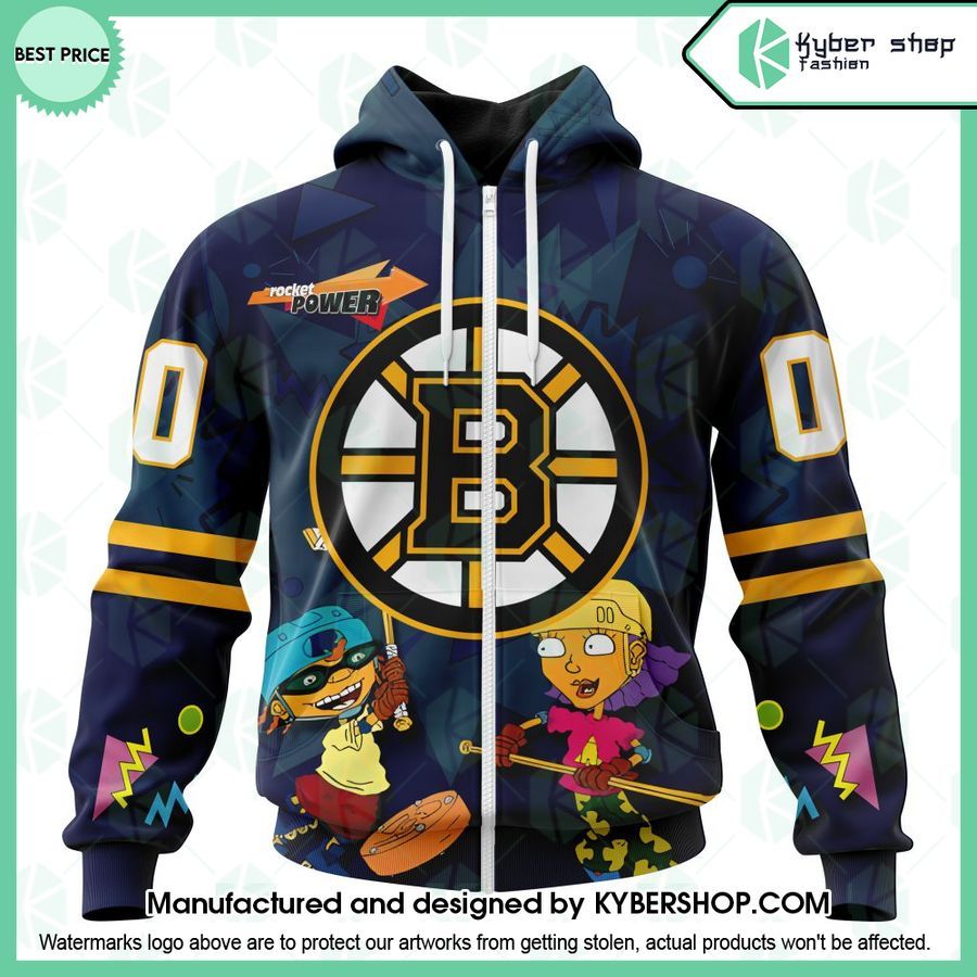 Boston Bruins For Rocket Power CUSTOM Hoodie