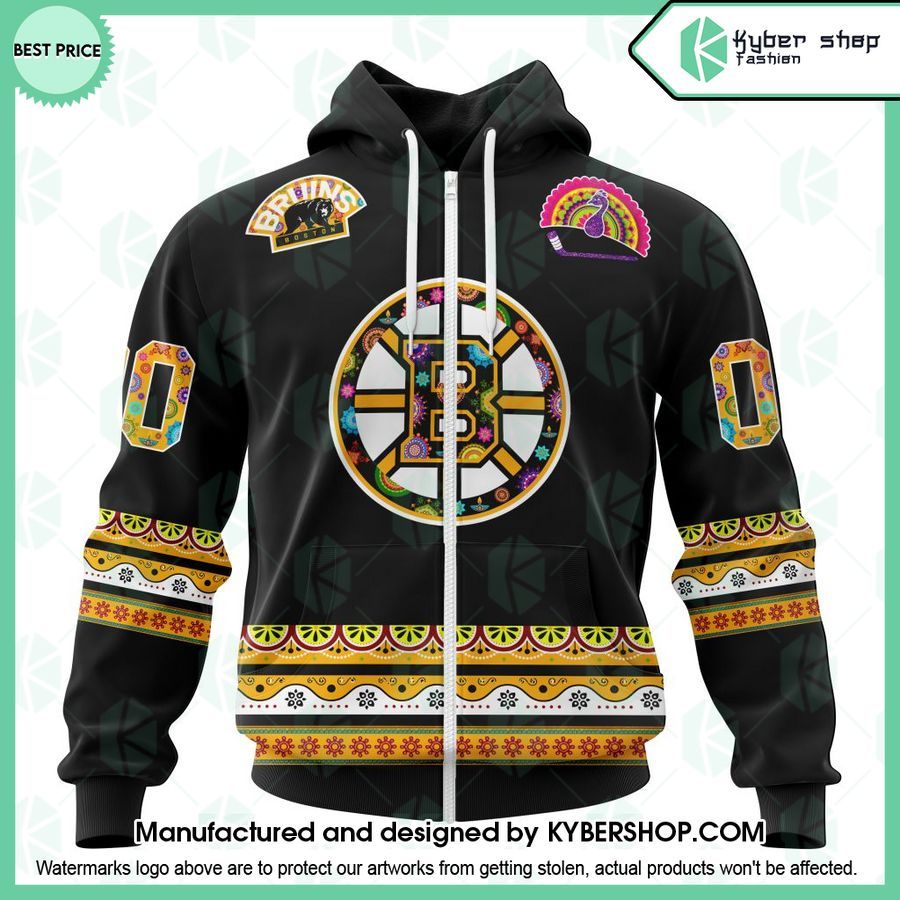 Boston Bruins Hockey For All Diwali Festival CUSTOM Hoodie