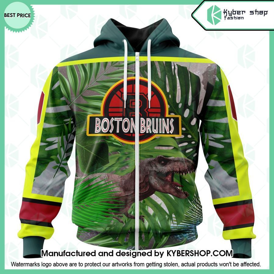 Boston Bruins Hockey For Jurassic World CUSTOM Hoodie