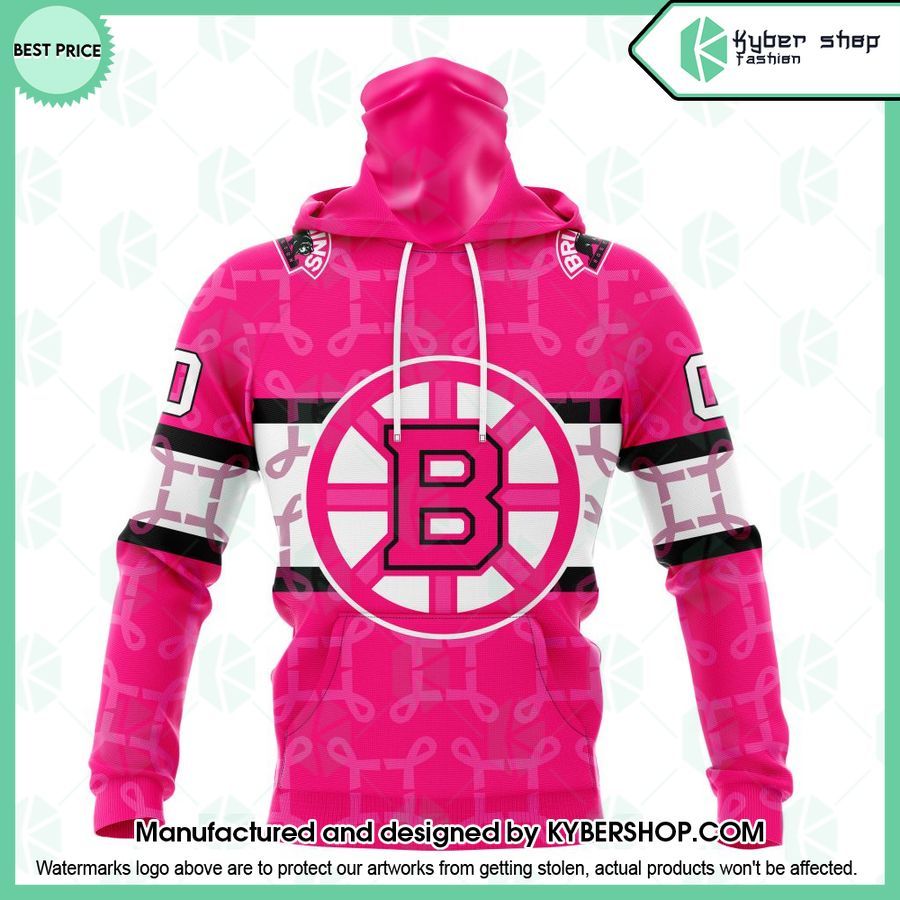 Boston Bruins I Pink I Can In October We Wear Pink Breast Cancer CUSTOM Hoodie