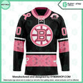 Boston Bruins Paisley In October We Wear Pink Breast Cancer CUSTOM Hockey Jersey