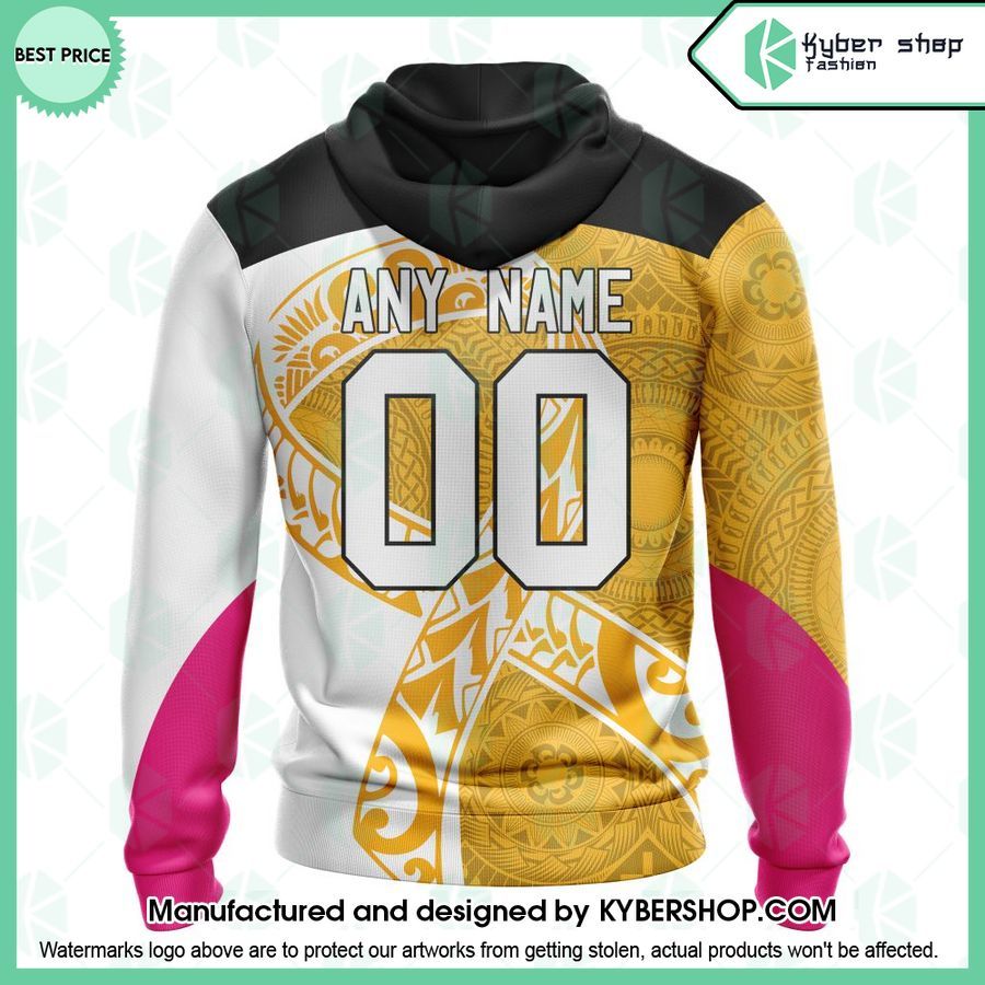 Boston Bruins Samoa Fights Cancer CUSTOM Hoodie