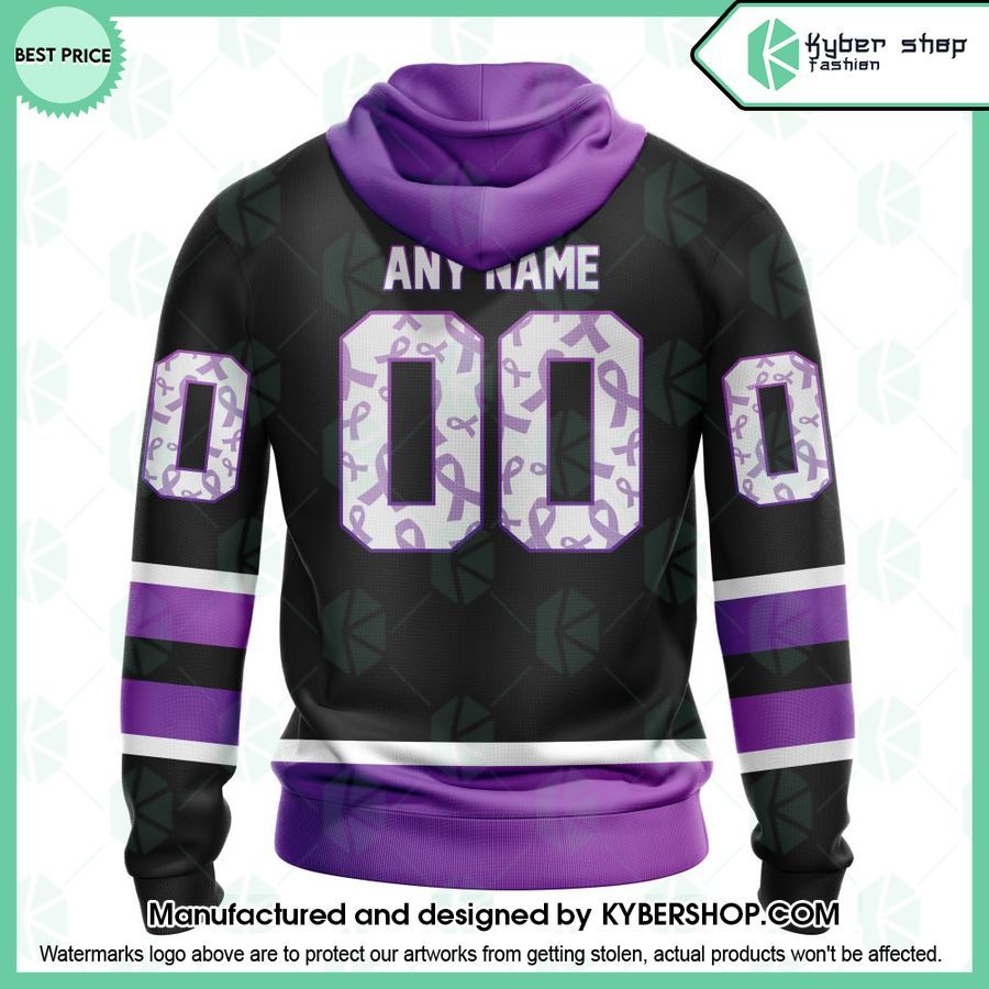 Boston Bruins Special Black Hockey Fights Cancer Kits CUSTOM Hoodie