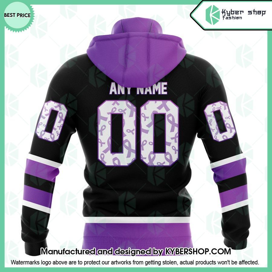 Boston Bruins Special Black Hockey Fights Cancer Kits CUSTOM Hoodie