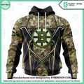 Boston Bruins Special Camo Color Design CUSTOM Hoodie
