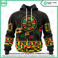 Boston Bruins Special Design Celebrate Black History Month CUSTOM Hoodie