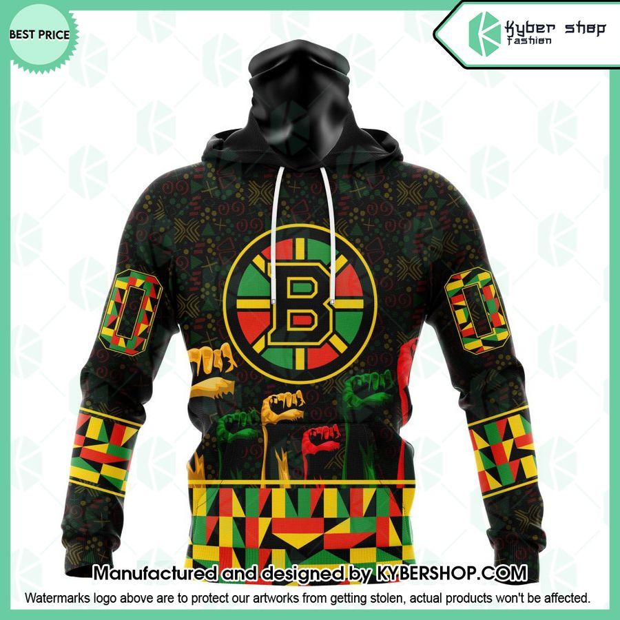 Boston Bruins Special Design Celebrate Black History Month CUSTOM Hoodie