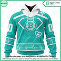 Boston Bruins Special Design Honoring Heatlthcare Heroes CUSTOM Hoodie