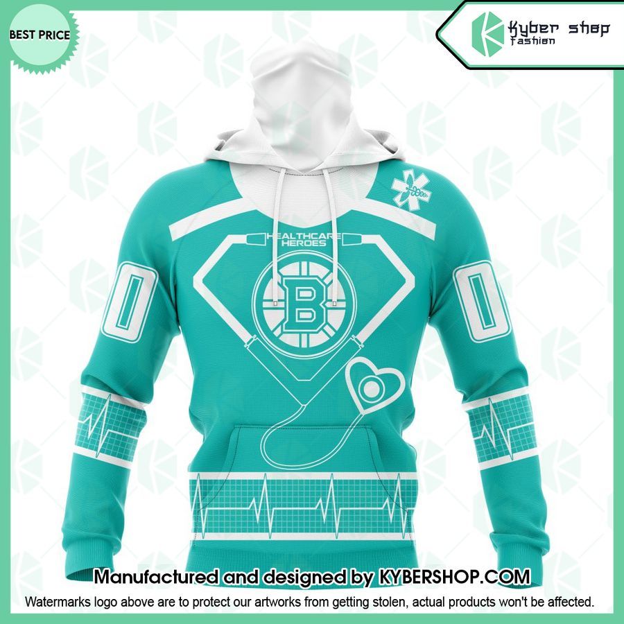 Boston Bruins Special Design Honoring Heatlthcare Heroes CUSTOM Hoodie