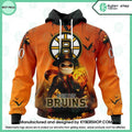 Boston Bruins Special Jack Skellington Halloween Concepts CUSTOM Hoodie