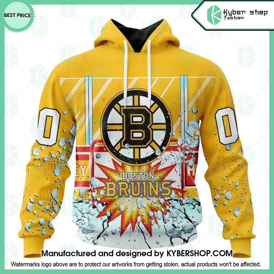 Boston Bruins With Ice Hockey Arena CUSTOM Hoodie