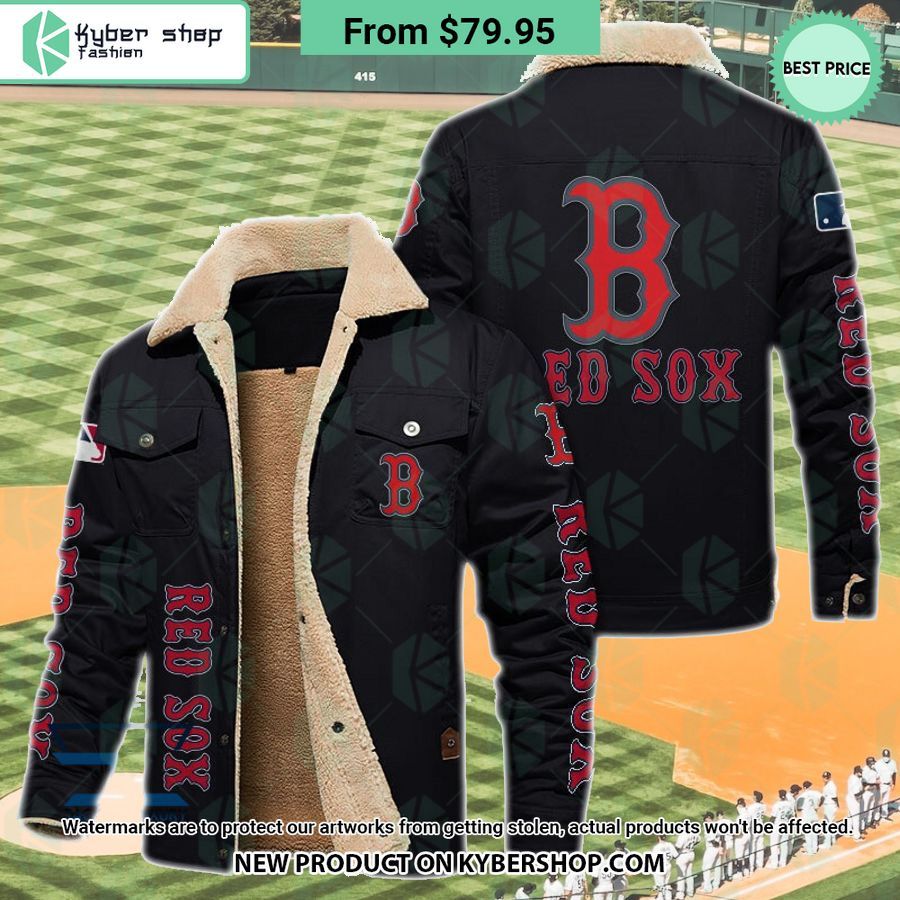 Boston Red Sox MLB Fleece Leather Jacket