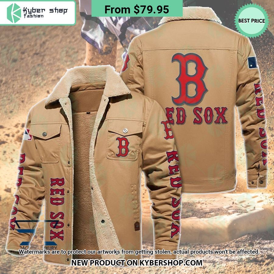 Boston Red Sox MLB Fleece Leather Jacket