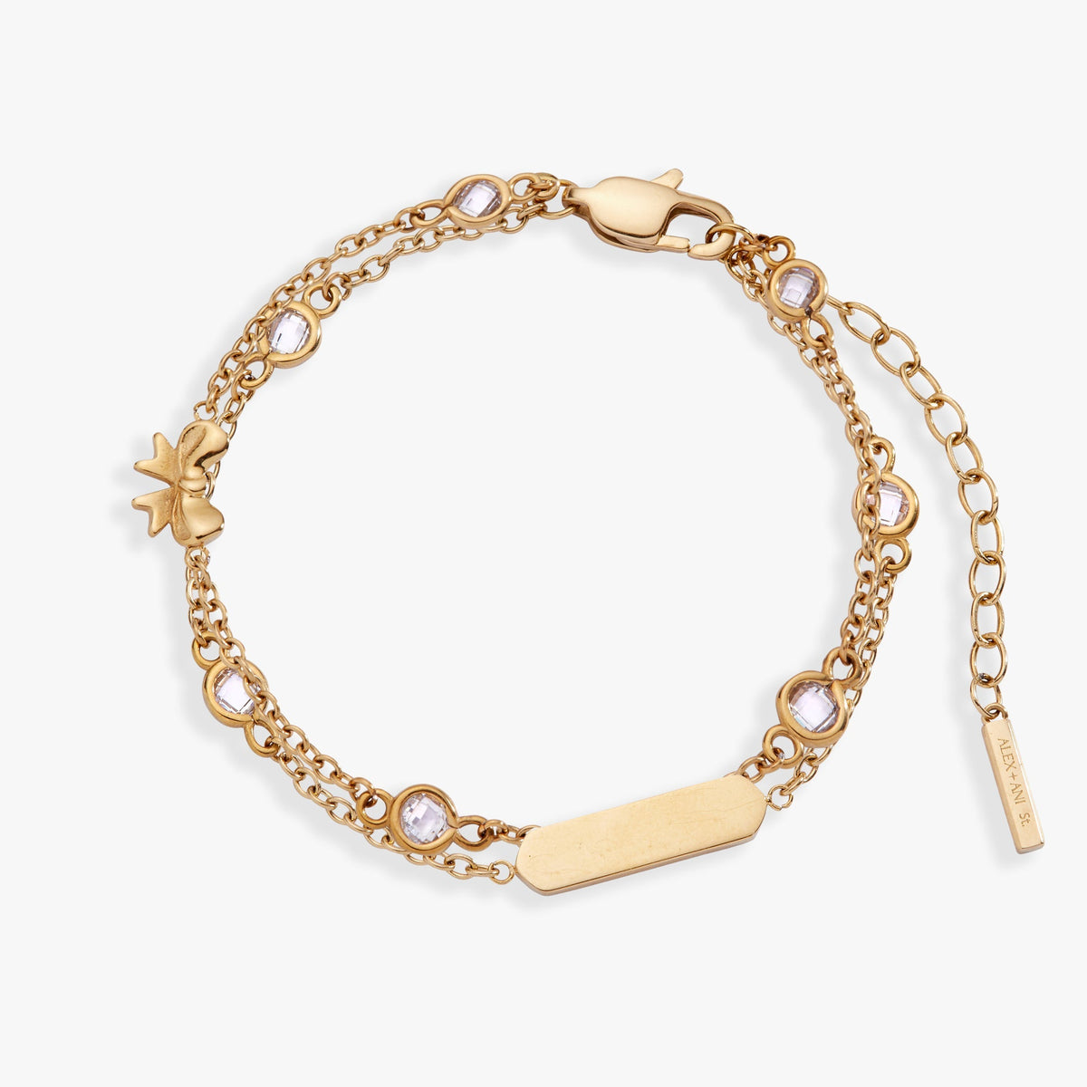 Bow Chain Double Strand Bracelet T-Shirts