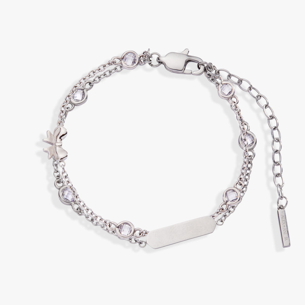 Bow Chain Double Strand Bracelet T-Shirts