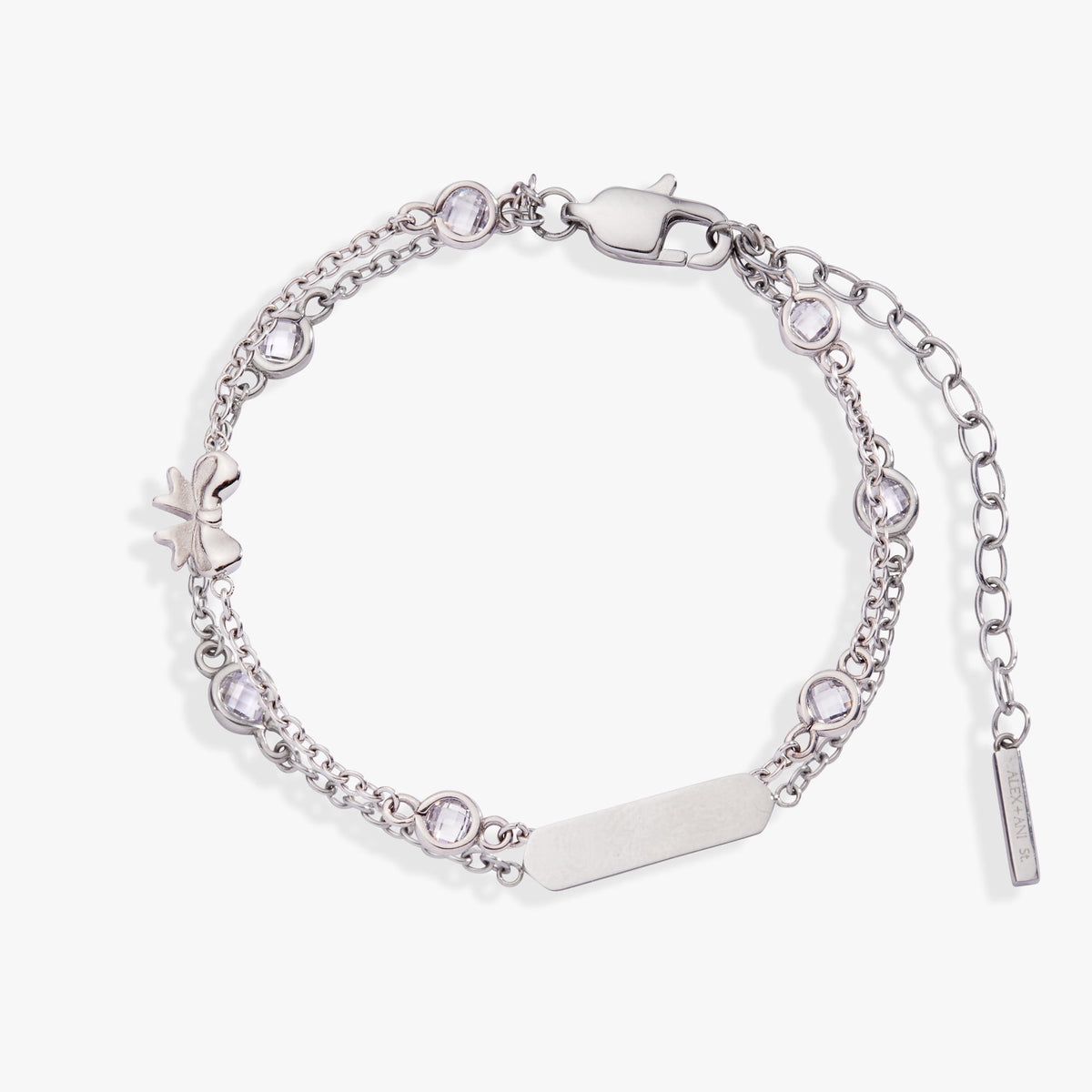 Bow Chain Double Strand Bracelet T-Shirts
