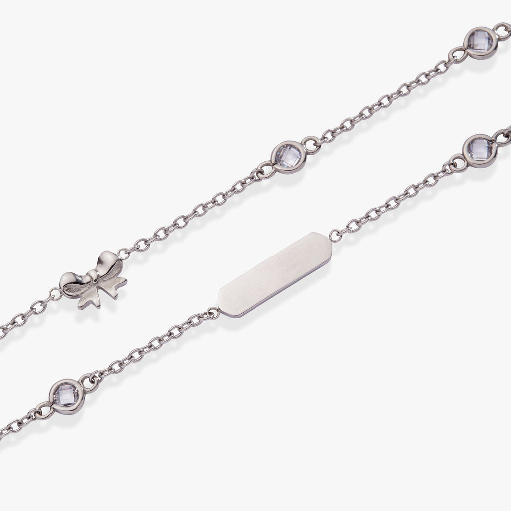 Bow Chain Double Strand Bracelet T-Shirts