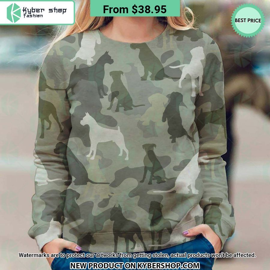 Boxer Dog Camo Sweatshirt