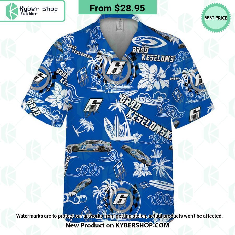 Brad Keselowski NASCAR Racing Hawaiian Shirt