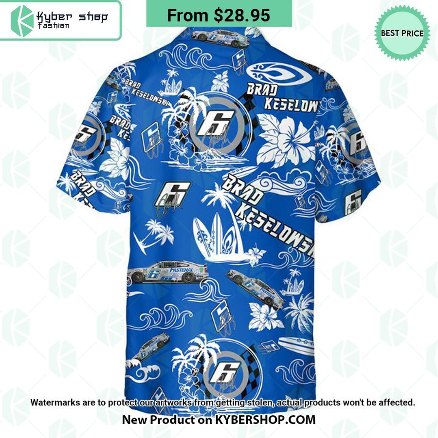 Brad Keselowski NASCAR Racing Hawaiian Shirt
