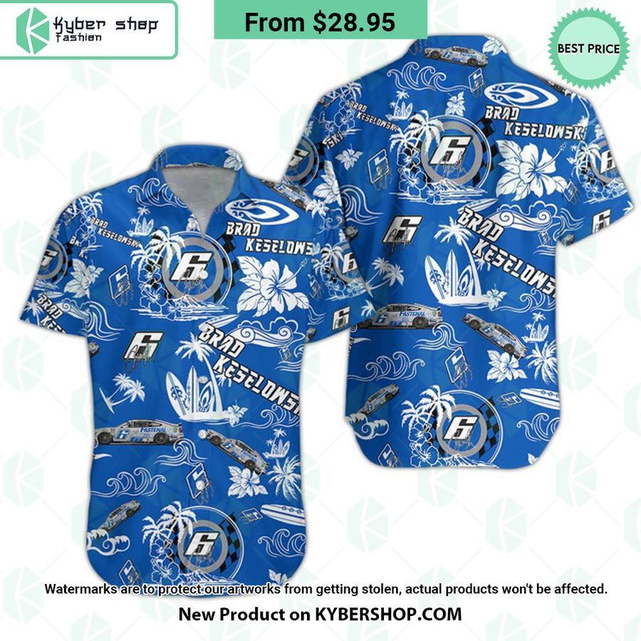 Brad Keselowski NASCAR Racing Hawaiian Shirt