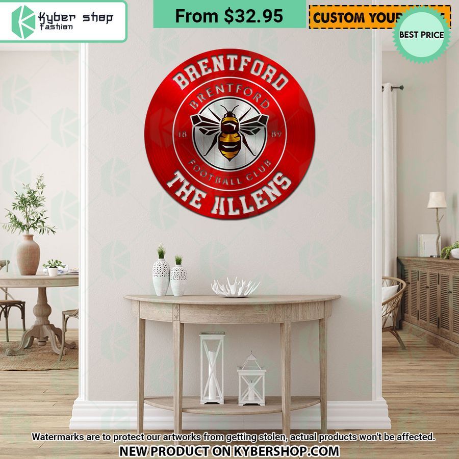 Brentford FC CUSTOM Metal Sign