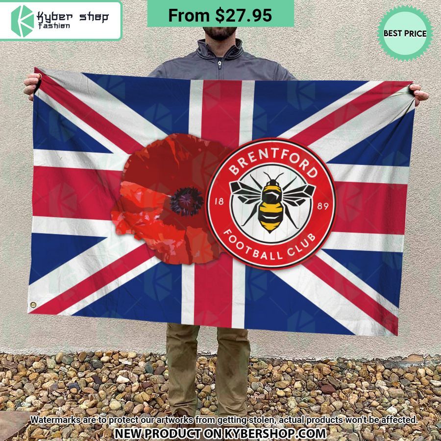 Brentford FC Remembrance day Flag