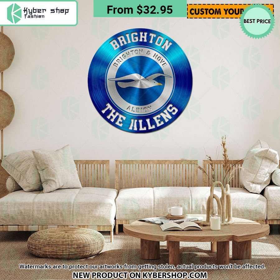 Brighton & Hove Albion CUSTOM Metal Sign