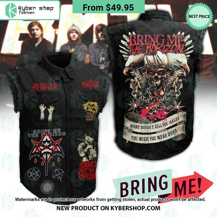 Bring Me The Horizon Sleeveless Denim Jacket
