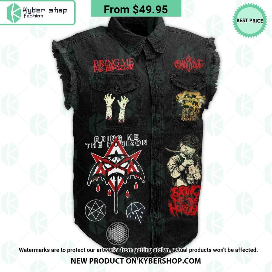 Bring Me The Horizon Sleeveless Denim Jacket