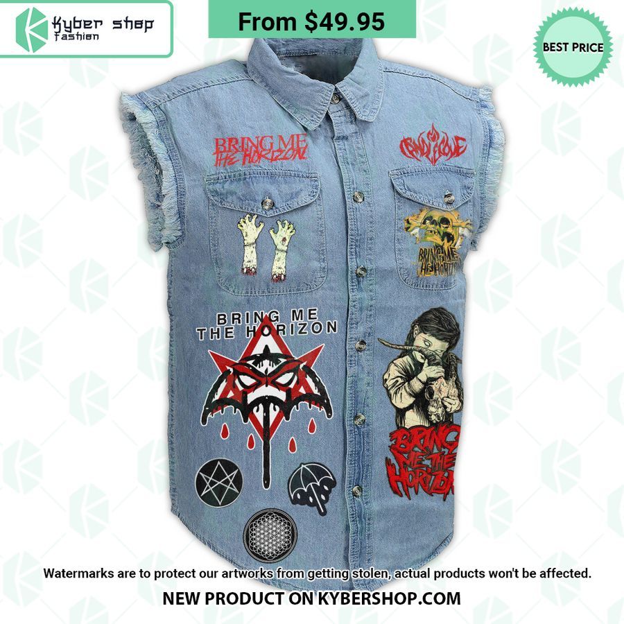Bring Me The Horizon Sleeveless Denim Jacket