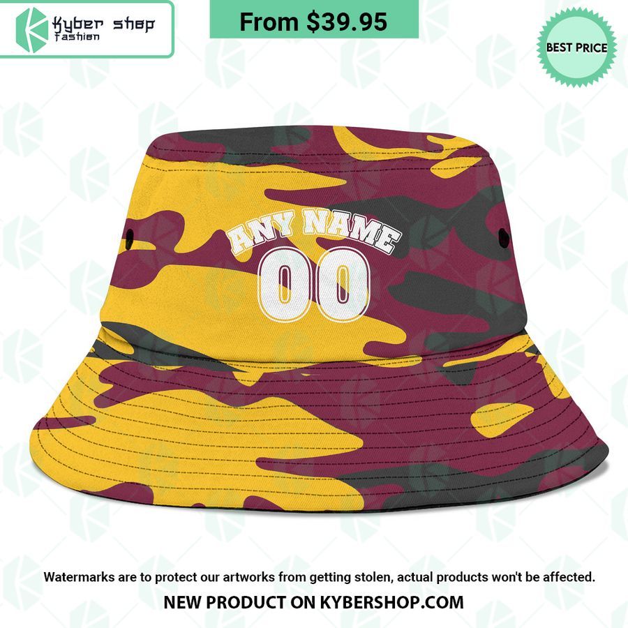 Brisbane Broncos Camo Bucket Hat