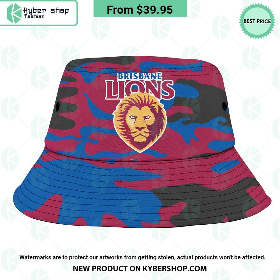 Brisbane Lions Camo Bucket Hat
