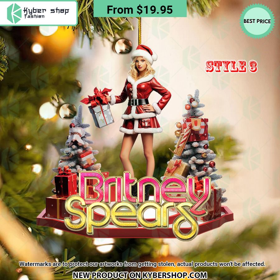 Britney Spears Christmas Ornament